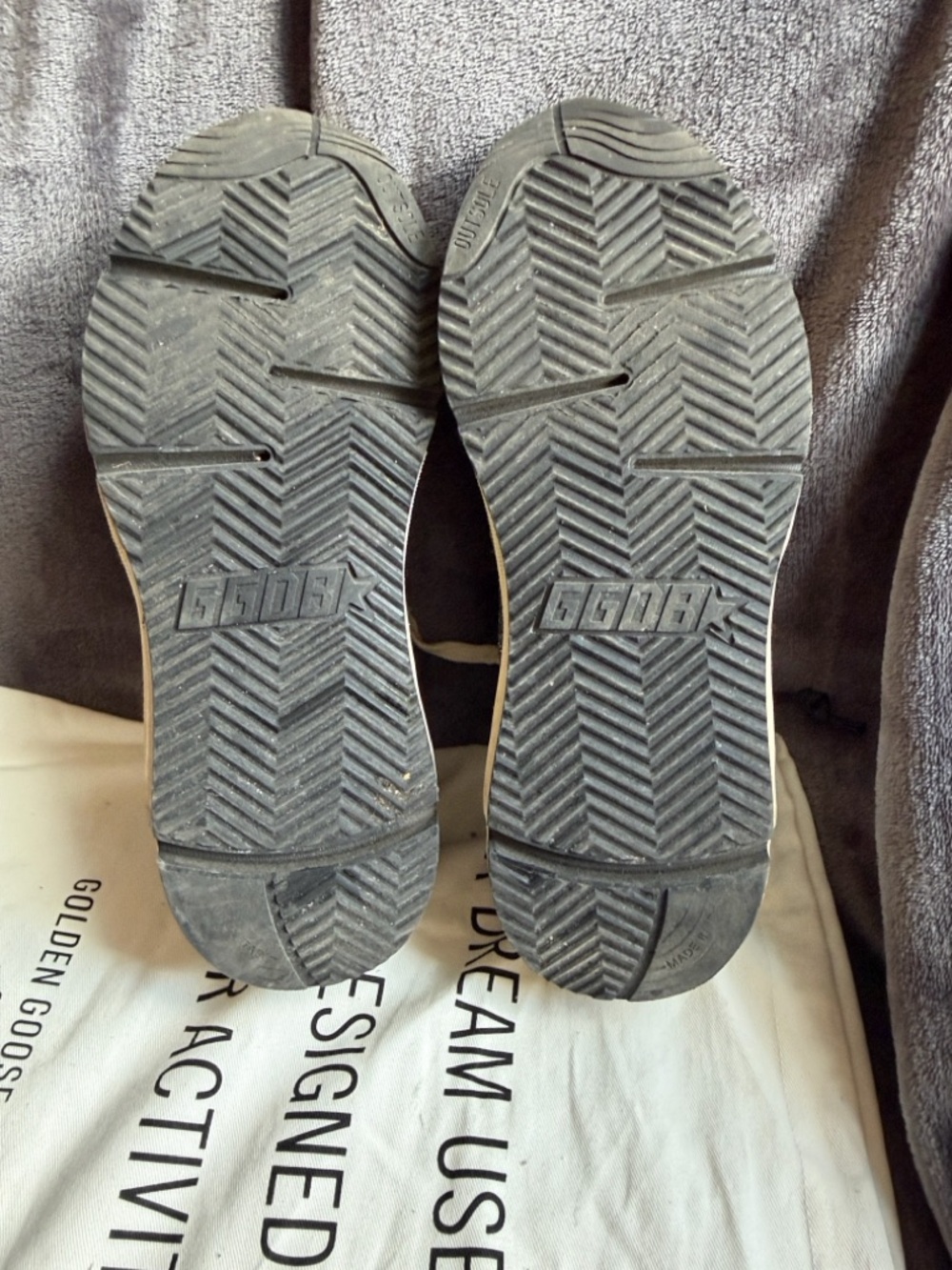 Golden Goose running soles with silver sparkles and dove grey - Picture 10 of 12